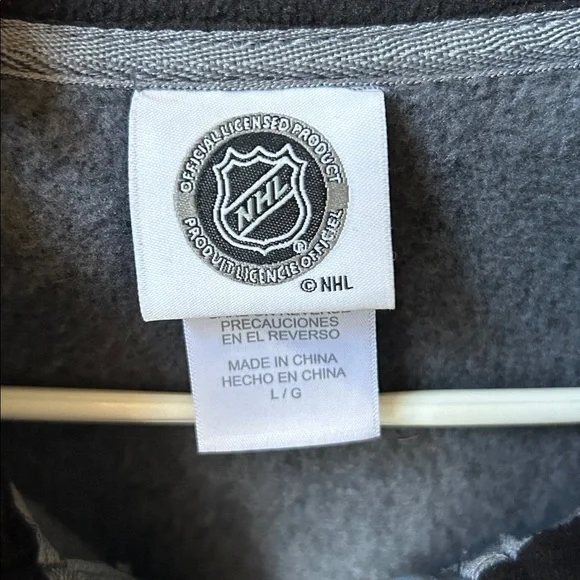 NHL Team Sweater/Jacket Full Zip San Jose Sharks Fleece Embroidered Logo Men’s L - Picture 5 of 8